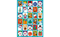 Beloningsstickers Kerst 55 36 motieven, 720 stickers