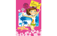 Miniposters Hippe Meiden 802, 20 stuks 4 motieven, 20 stuks
