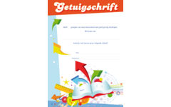 Getuigschrift Schoolspullen 1 motief, 10 stuks