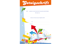 Getuigschrift Schoolspullen 1 motief, 10 stuks