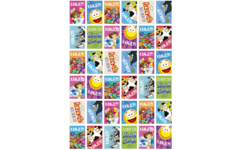Beloningsstickers 493 Kanjerstickers, 36 motieven, 720 stuks