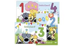 Cijferkaarten Woezel en Pip 1-4 jaar 5145, 4 motieven, 20 stuks