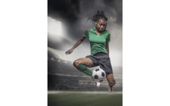 Miniposter 1089 Voetbalmeiden 4 motieven, 20 stuks