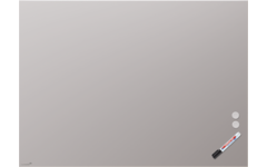 Glasbord Legamaster mat 90 x 120 cm Warm Grey (rechte hoek)