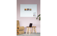 Glasbord Legamaster mat 90 x 120 cm Warm Grey (rechte hoek)