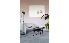 Glasbord Legamaster mat 100 x 200 cm Warm Grey (ronde hoek)