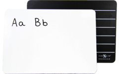 Schrijf/wisbord whiteboard en krijtbord A4, 10 stuks
