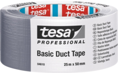 Ducttape Tesa basic universal grijs 50mm, 25 meter