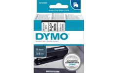 Lettertape  9 mm zwart