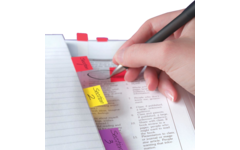 Indextabs tape-flags rood, 50 stuks