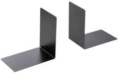 Boekensteun metaal 90 x 140 x 140 mm zwart, per set