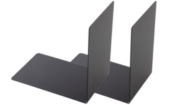Boekensteun metaal 90 x 140 x 140 mm zwart, per set