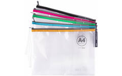 Zipperbag A4 assorti