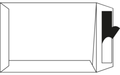 Akte enveloppen 230 x 350 mm, 100g/m² striplock, 250 stuks