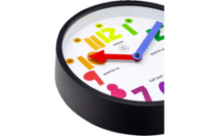 Wandklok nXt fun 30 cm kunststof zwart