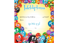 Tafeldiploma furries, 25 stuks