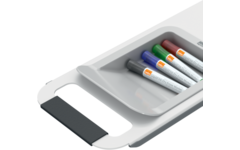 Whiteboard Nobo Move&Meet basis set afneembaar en draagbaar whiteboard grijs
