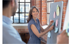 Whiteboard/memobord Nobo Move&Meet afneembaar en draagbaar 180x90cm grijs frame