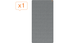 Whiteboard/memobord Nobo Move&Meet afneembaar en draagbaar 180x90cm zwart frame