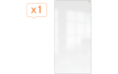 Whiteboard Nobo Move&Meet afneembaar en draagbaar 180x90cm grijs frame