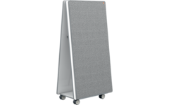 Whiteboard Nobo Move&Meet basis set afneembaar en draagbaar whiteboard/memobord grijs