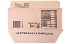 Verhuisdoos IEZZY | 480x320x360 mm | bruin | 25 stuks