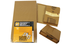 Wikkelverpakking CleverPack | ringb + zelfkl strip | bruin | 25 stuk