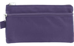 Schooletui plat 21 x 11 cm paars