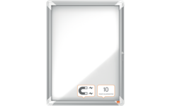 Binnenvitrine Nobo draaideur met slot 4 x A4