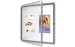 Binnenvitrine Nobo draaideur met slot 6 x A4