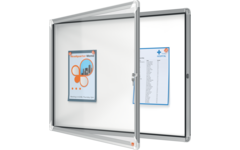 Binnenvitrine Nobo draaideur met slot 8 x A4