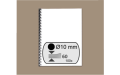 Bindrug zwart 10 mm, 100 stuks