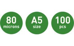 Plastificeer/lamineerhoes A5- 80 micron 100 stuks
