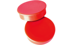 Magneet rood 30 mm rond, 10 stuks