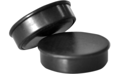 Magneet zwart 30 mm rond, 10 stuks