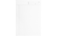 Proefwerkpapier A4, gelijnd, 1000 vel