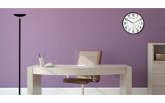 Wandklok Unilux wave radiogestuurd 30 cm zwart/wit