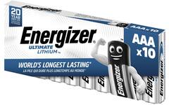 Batterijen Energizer Ultimate Lithium AAA/L92, pak van 10 stuks