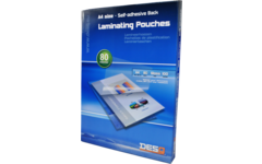 Lamineerhoes zelfklevende rug A4 80 micron glanzend 100 stuks