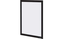 Posterframe Nobo Zelfklevende magnetische kader A4 zwart, set 2 stuks