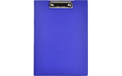 Klembord A4 dubbel PVC blauw