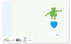 Schriften commerciaal 4x7,5 mm, hart voor leren 16,5 x 21 cm, budget (25 stuks)
