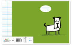 Schriften midicahiers 6-4-6, honden, 13,8 x 18 cm, 80 gr (25 stuks)