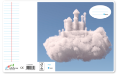 Schriften 24 lijnen, wolken, 16,5 x 21 cm, 80 gr (25 stuks)