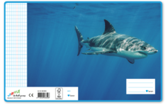 Schriften commerciaal 4x7,5 mm, haaien, 16,5 x 21 cm, 80 gr (25 stuks)