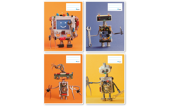 Schriften commerciaal 4x7,5 mm, robot, 16,5 x 21 cm, 80 gr (25 stuks)
