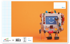 Schriften commerciaal 4x7,5 mm, robot, 16,5 x 21 cm, 80 gr (25 stuks)