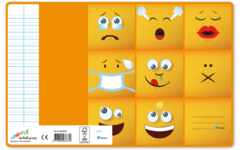 Schriften 6-4-6, emoji, 16,5 x 21 cm, 80 gr (25 stuks)