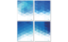 Schriften commerciaal 4x7,5 mm, mozaïek, 16,5 x 21 cm, 80 gr (25 stuks)