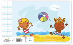 Schriften midicahiers 6-4-6, zon, zee en strand, 13,8 x 18 cm, 80 gr (25 stuks)